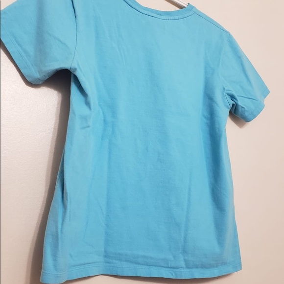 ❄️3/$50 DKNY Classic Sky Blue Y2K Logo T-Shirt - Picture 5 of 5